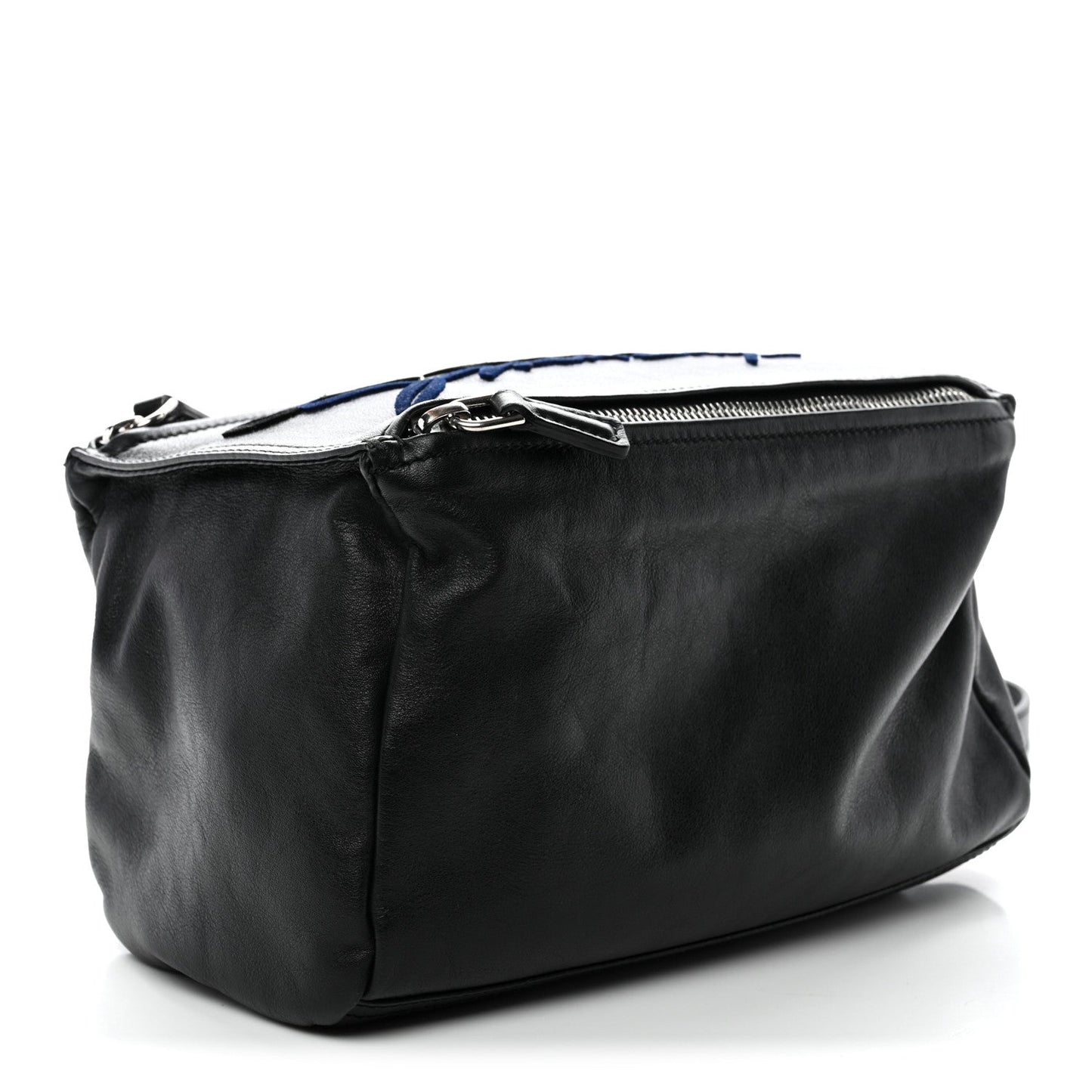 Sugar Goatskin Velvet Logo Small Pandora Black