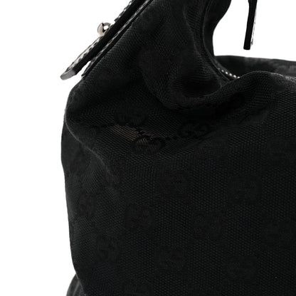 Monogram Medium Horsebit Chain Hobo Black