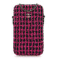Tweed Chain Around Phone Holder Pink
