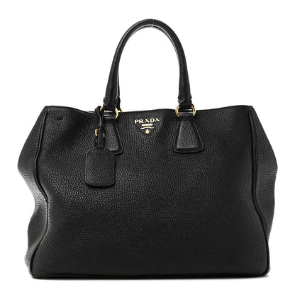 Vitello Daino Tote Black