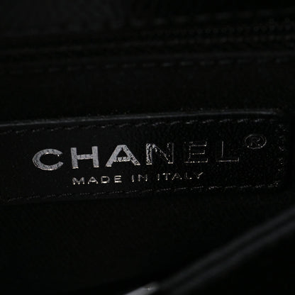 Caviar Quilted Mini Coco Handle Flap So Black