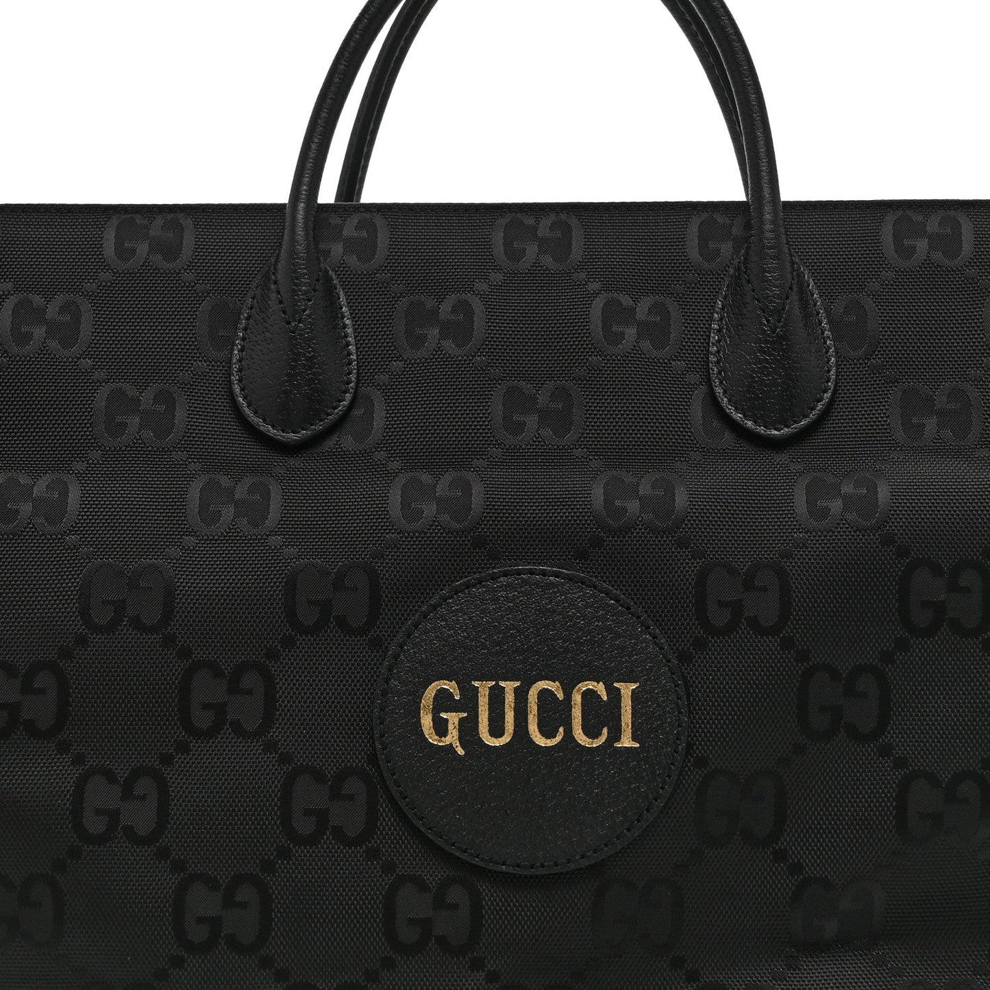 Econyl Nylon Monogram Large Off The Grid Tote Bag Black
