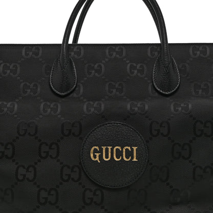 Econyl Nylon Monogram Large Off The Grid Tote Bag Black