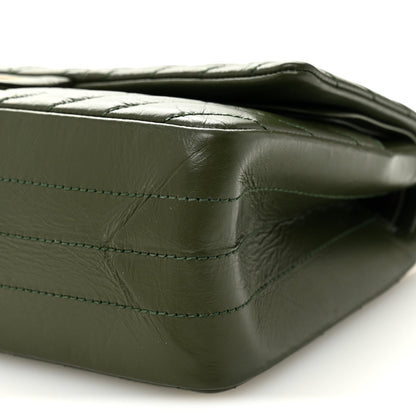 Aged Calfskin Chevron Quilted 2.55 Reissue 225 Flap Green
