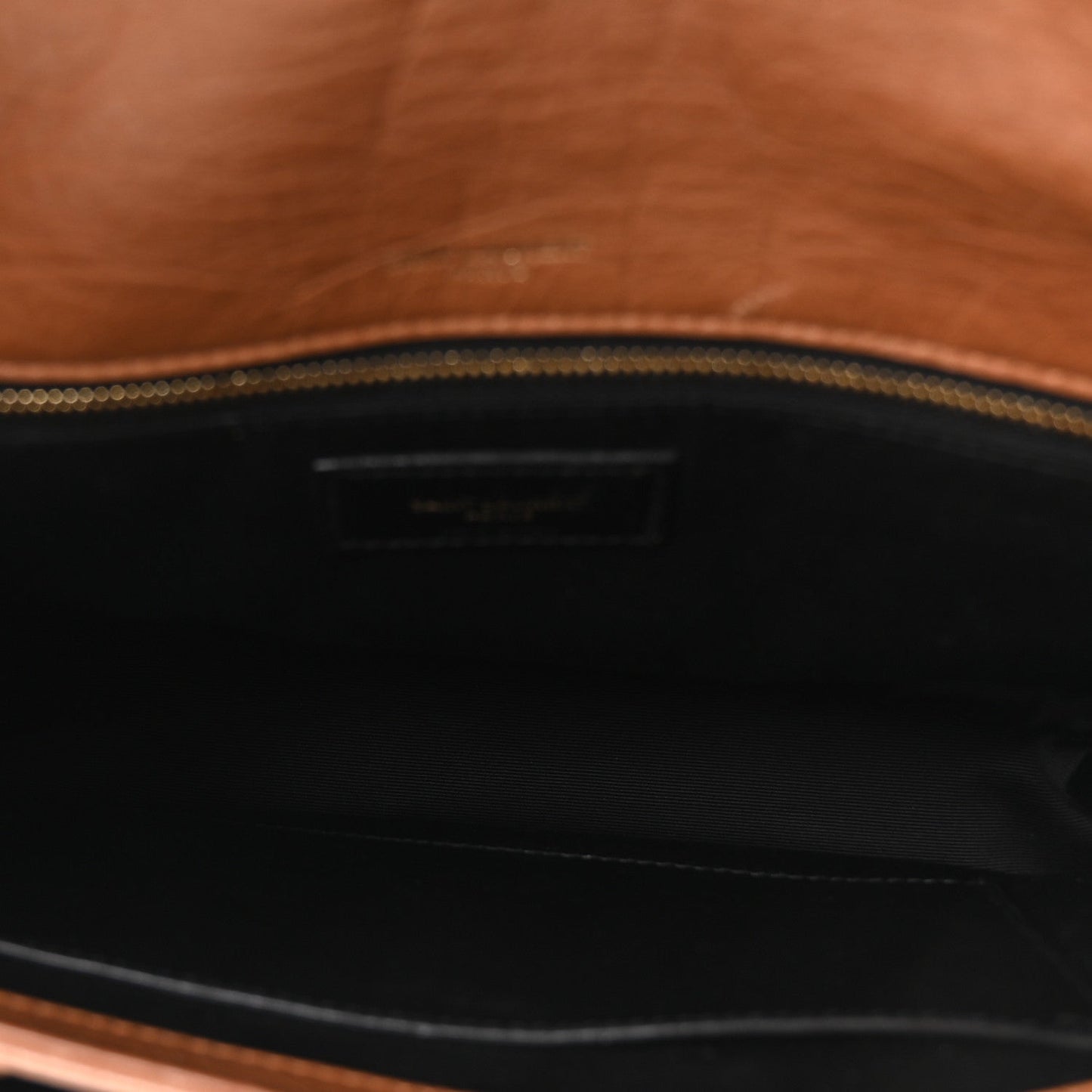 Crinkled Calfskin Matelasse Monogram Medium Niki Chain Satchel Caramel