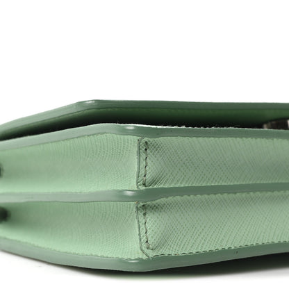 Saffiano Lux Metal Flap Wallet Acquamarina
