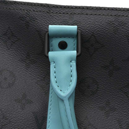 Reverse Monogram Eclipse Keepall Bandouliere 55 Turquoise