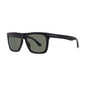 Tom Ford Sunglasses Rectangle Full Rim, Shiny Black Frame and Gray Polarized Lens FT0513-N01D