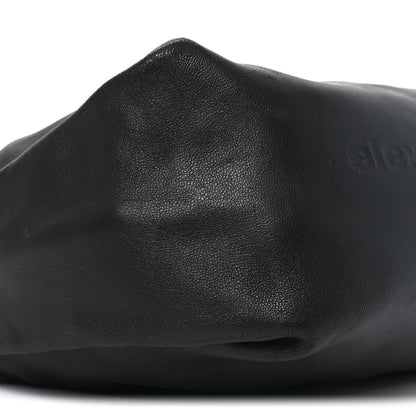 Lambskin Mini Scrunchie Bag Black