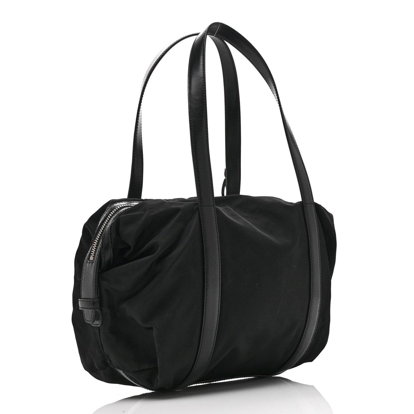 Tessuto Nylon Saffiano Tote Black