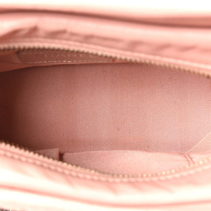 Aged Calfskin Quilted Small Gabrielle Hobo Pink