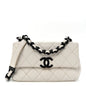 Caviar Quilted My Everything Small Flap White Black