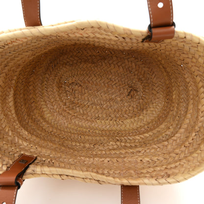 Raffia Basket Tote Bag Natural Tan