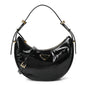 Patent Naplak Arque Shoulder Bag Black