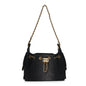 Washed Denim Quilted Mini Chanel 25 Handbag Black
