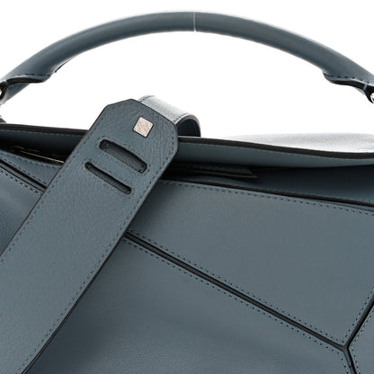 Calfskin Small Puzzle Bag Stone Blue