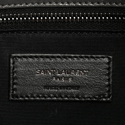 Crinkled Calfskin Matelasse Monogram Medium Niki Chain Satchel Storm