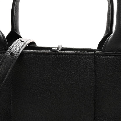 Nappa Maxi Intrecciato Arco Tote Black