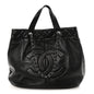 Calfskin Large Trianon Tote Black