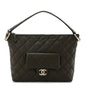 Calfskin Quilted Coco Mellow Hobo Khaki