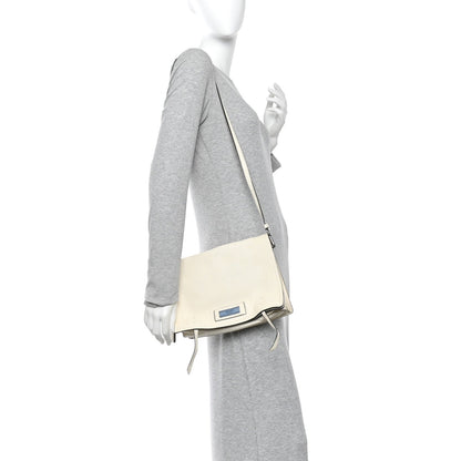 Glace Calf Etiquette Flap Bianco Astra