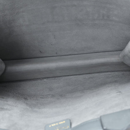 Calfskin Embossed Medium Book Tote Grey