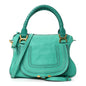 Calfskin Medium Marcie Satchel Jade Green