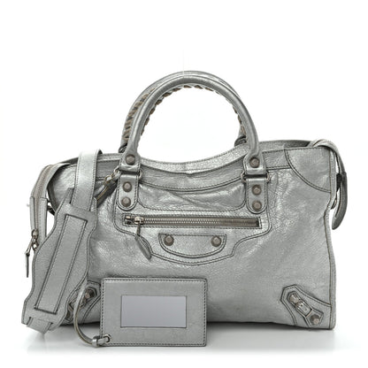 Metallic Agneau Giant 12 Silver Hardware City Gris Aluminum