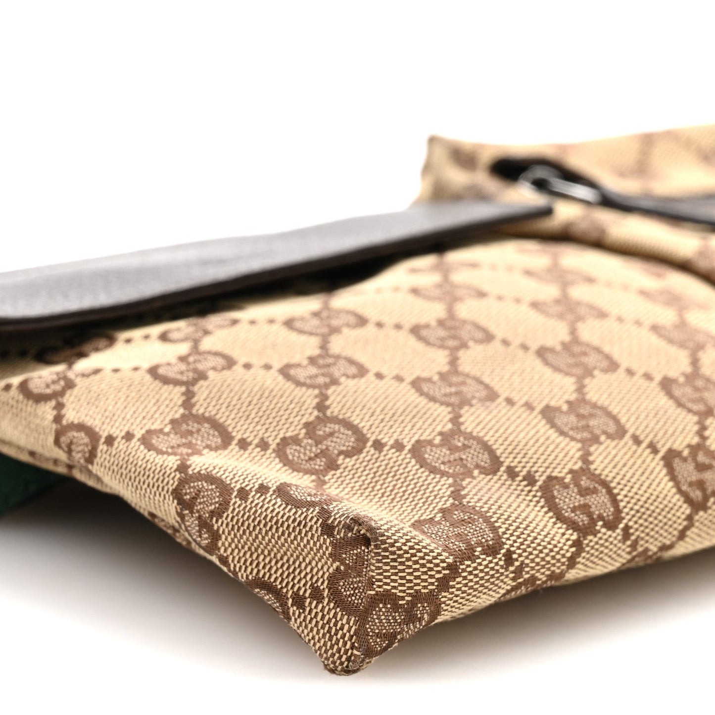 Monogram Web Belt Bag Dark Brown