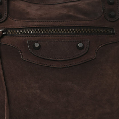 Suede Calfskin Classic Hardware Large Le City Light Espresso