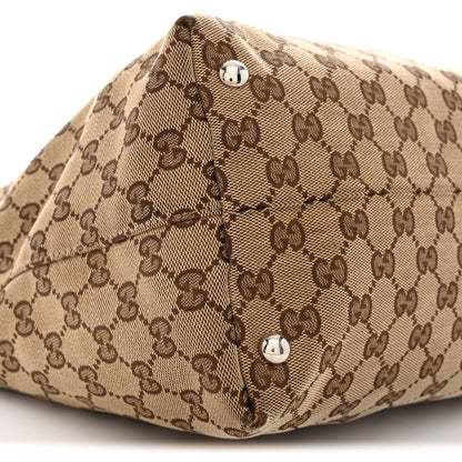 Monogram Medium Icon Bit Tote Dark Brown