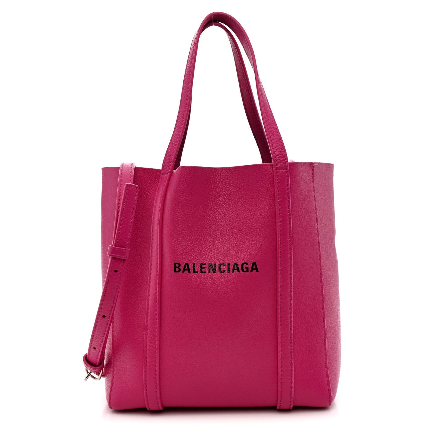 Calfskin XXS Everyday Tote Rose Magenta Black