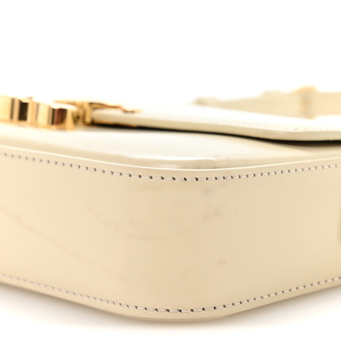 Natural Calfskin Triomphe Shoulder Bag Pampa