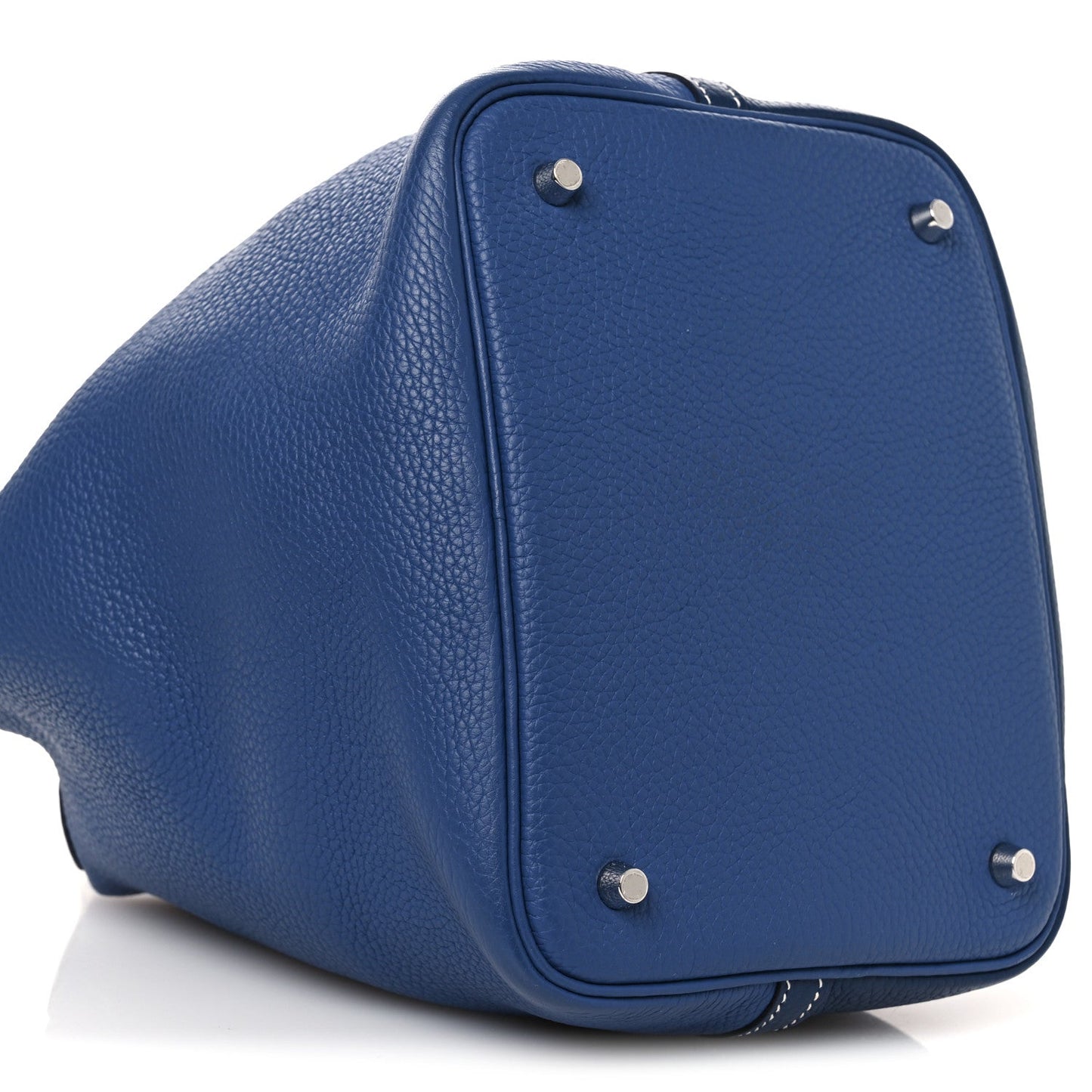 Taurillon Clemence Casaque Picotin Lock 22 MM Bleu Saphir Bleu Brighton