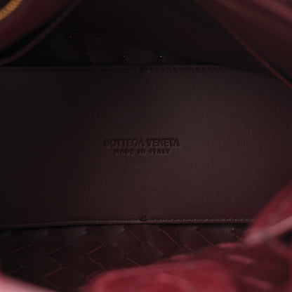 Nappa Intrecciato Small Andiamo Shoulder Bag Barolo