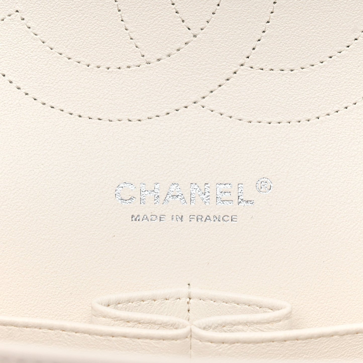 Caviar Quilted Jumbo Double Flap White