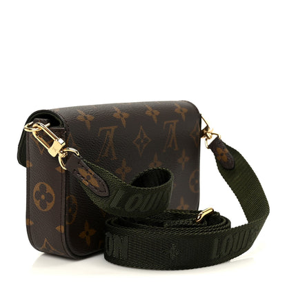 Monogram Felicie Strap & Go Kaki