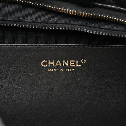 Lambskin Quilted Bow Bag Black