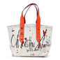 Canvas Frangibus Tote White Multicolor