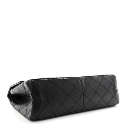 Aged Calfskin Quilted 2.55 Reissue 226 Flap Black