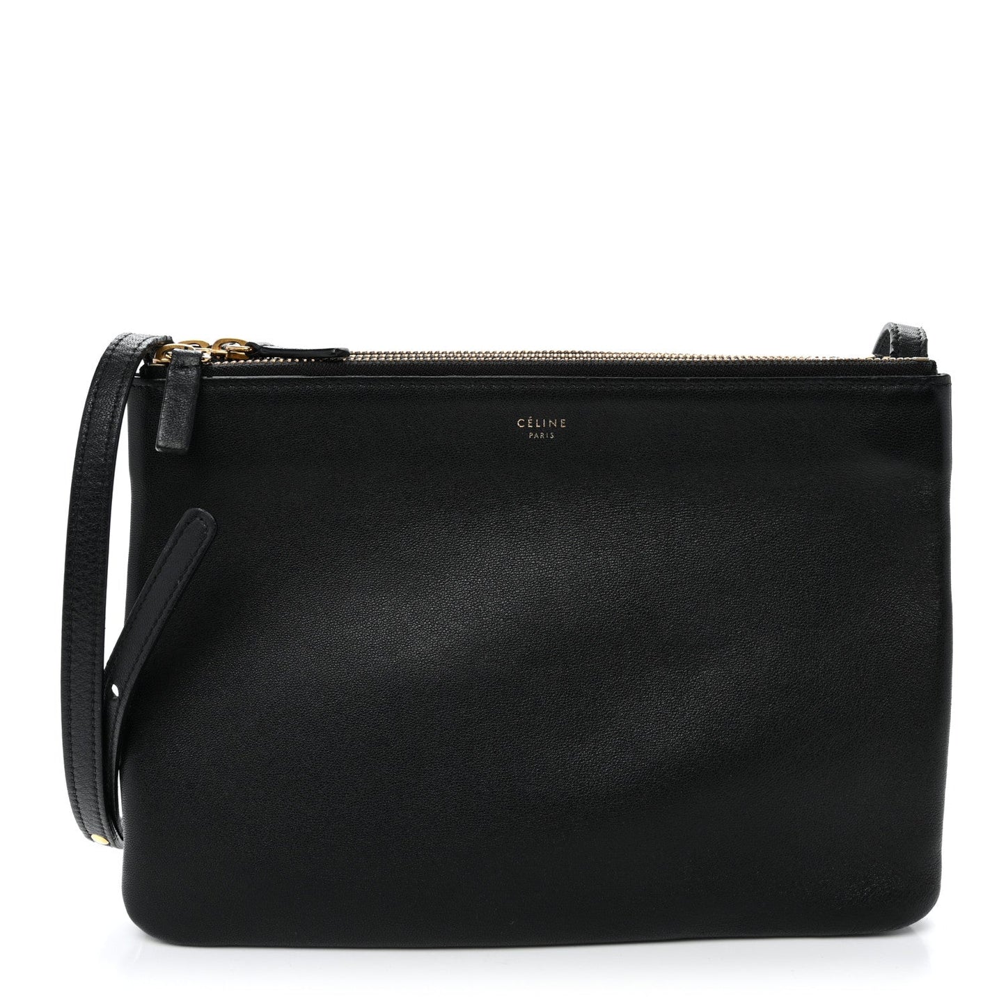 Lambskin Small Trio Crossbody Bag Black