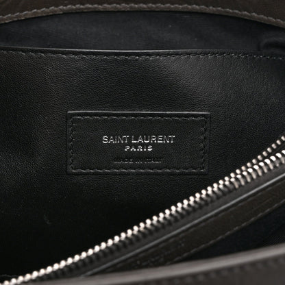 Calfskin Crocodile Embossed Medium West Hollywood Monogram Fold-Over Earth