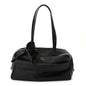 Grained Calfskin Medium Carrie Bowling Bag Black
