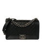 Caviar Quilted Medium Boy Flap Black