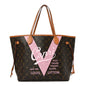 Monogram Sydney V Neverfull MM Rose Ballerine