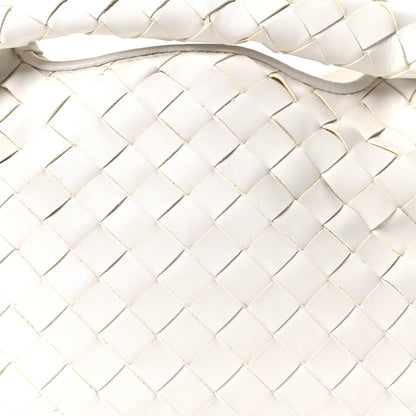 Calfskin Intrecciato Mini Hop White