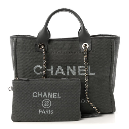 Mixed Fibers Small Deauville Tote Dark Grey