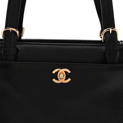 Caviar Shoulder Bag Black