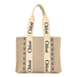 Cotton Medium Woody Ribbon Tote Slate Green