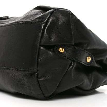 Nappa Jardin Rose Framed Duffel Black